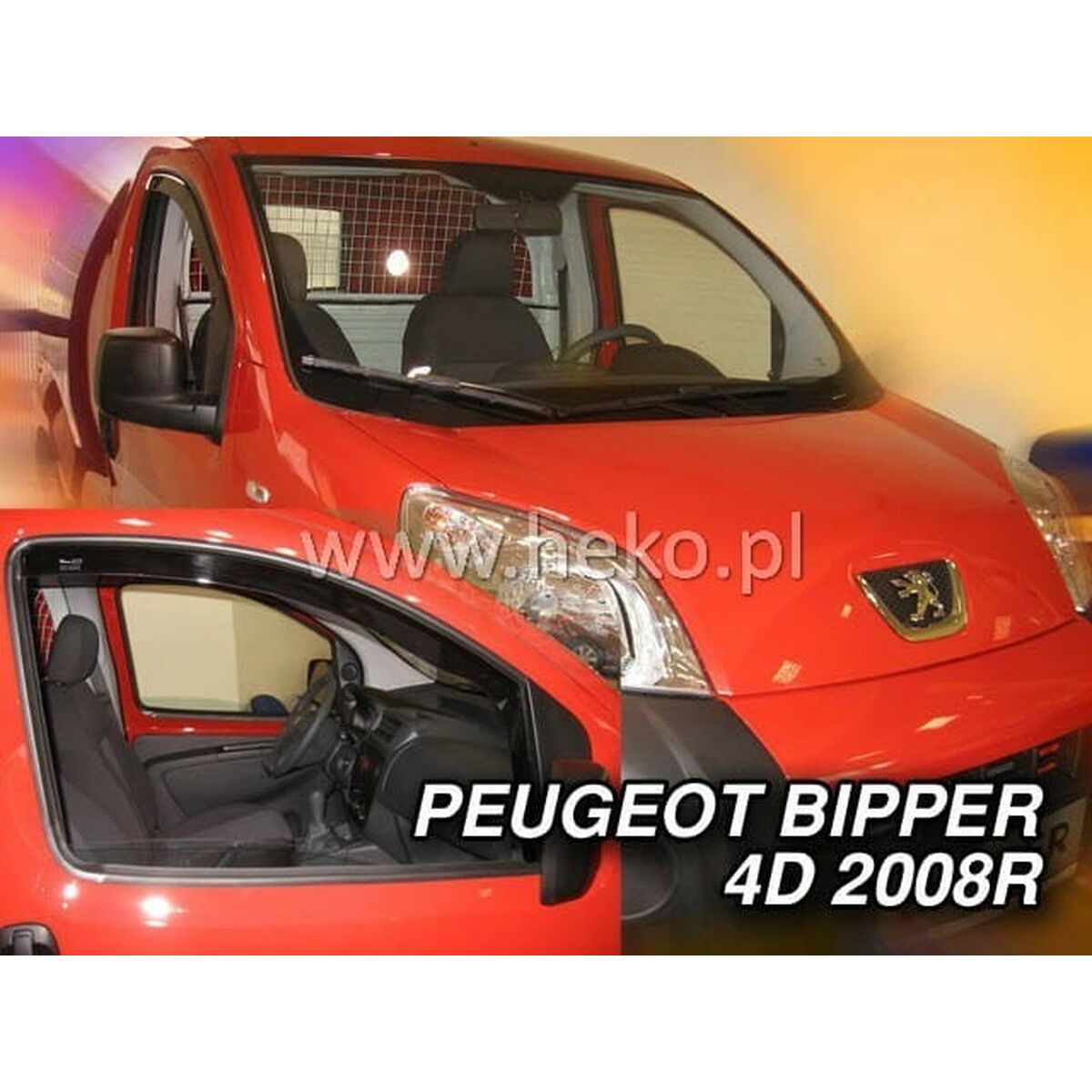 Vindavvisare HEKO HO15160 CITROEN Nemo PEUGEOT Bipper Frontal 2 Delar - 3