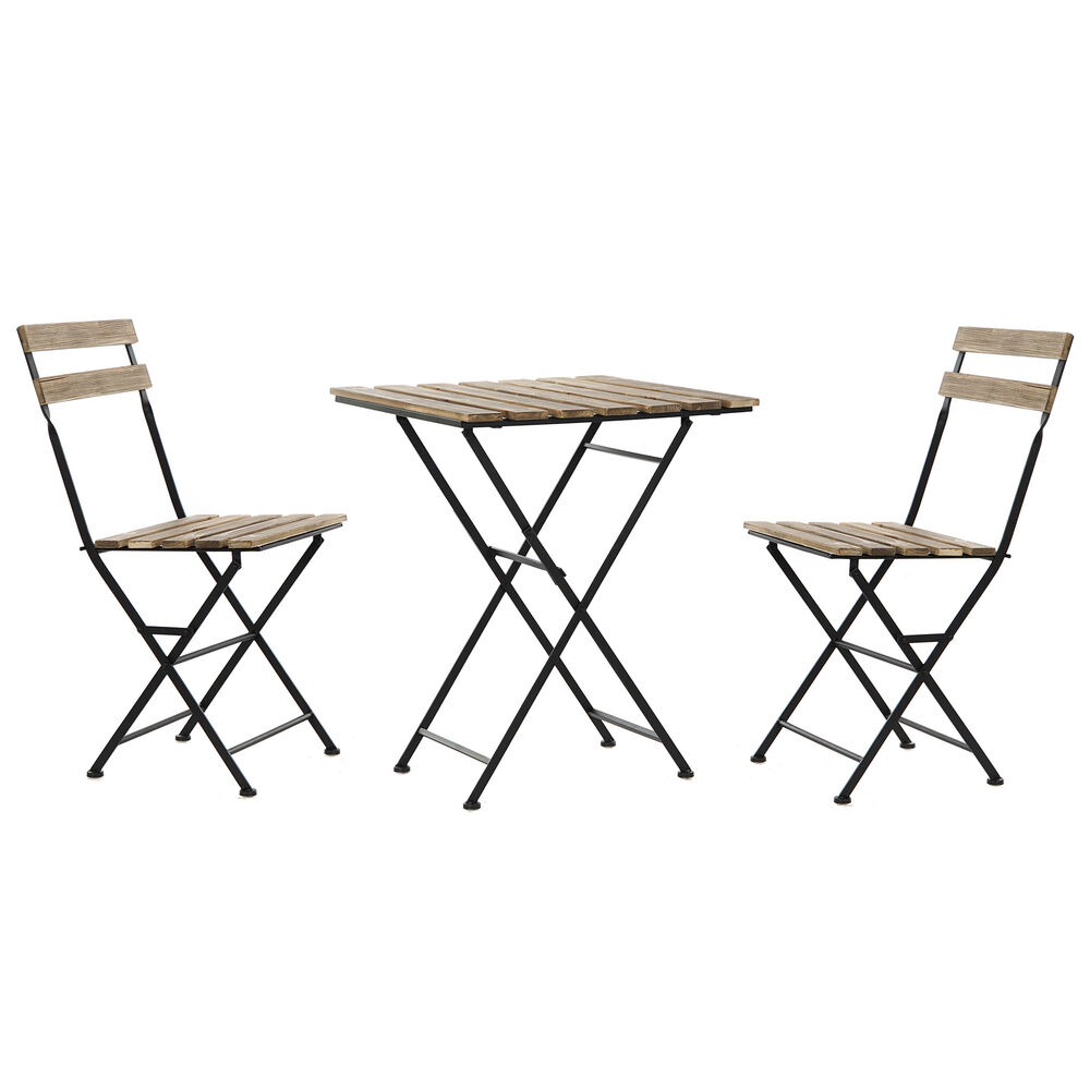 Bordsgrupp med stolar DKD Home Decor 60 x 60 x 74 cm (3 pcs) - 2
