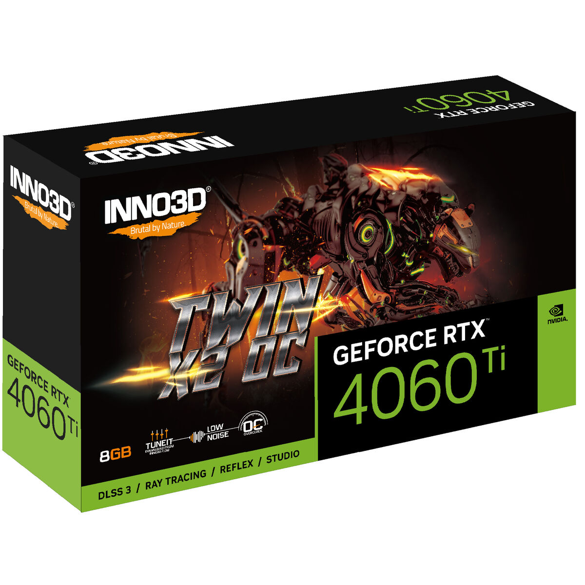 Grafikkort INNO3D N406T2-08D6X-171153N 8 GB GDDR6 - 4