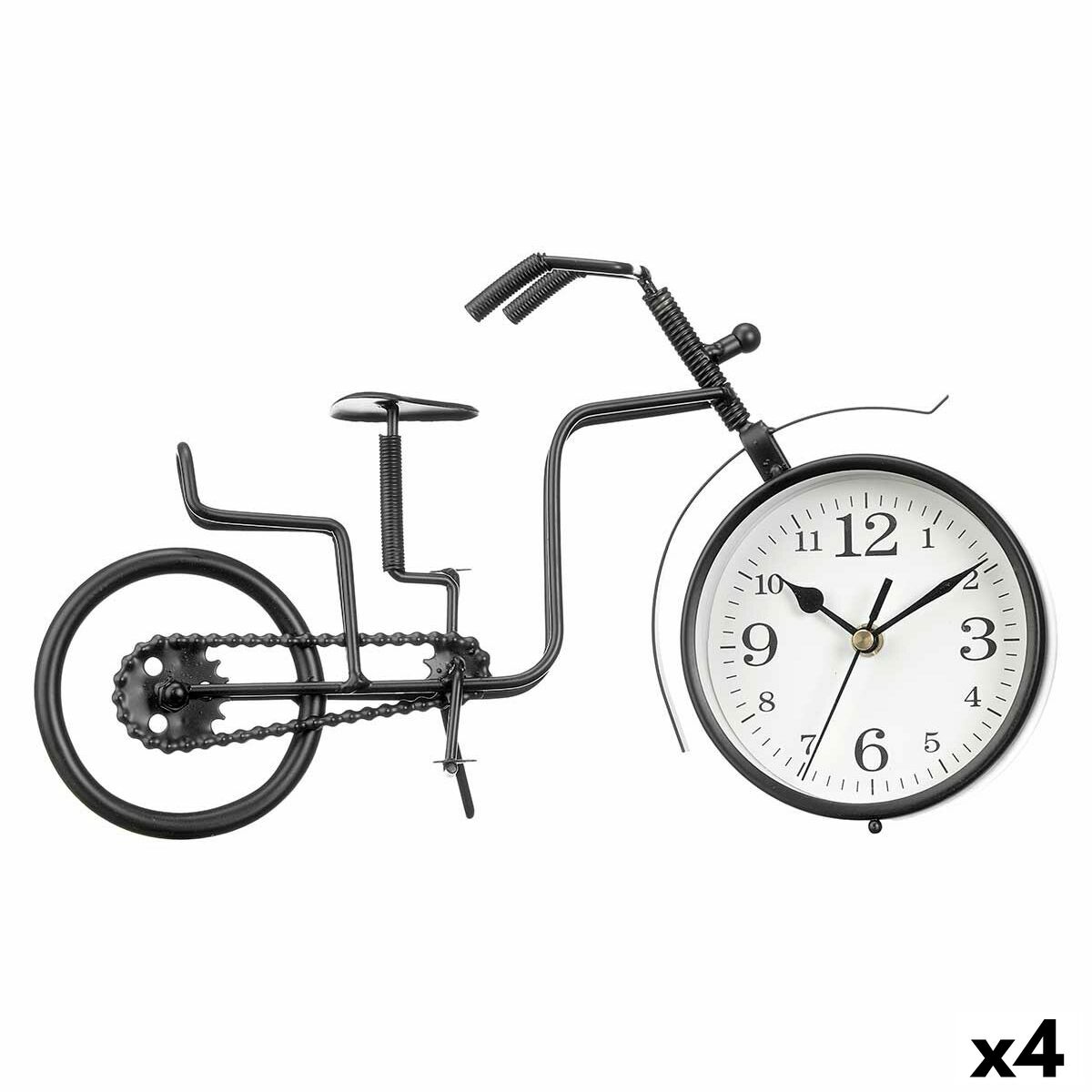 bordsklocka Gift Decor Svart Cykel (4 antal)