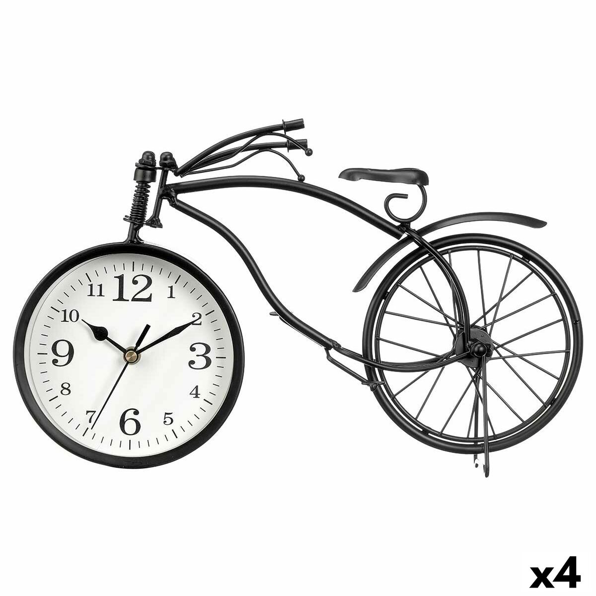 bordsklocka Gift Decor Svart Cykel (4 antal)