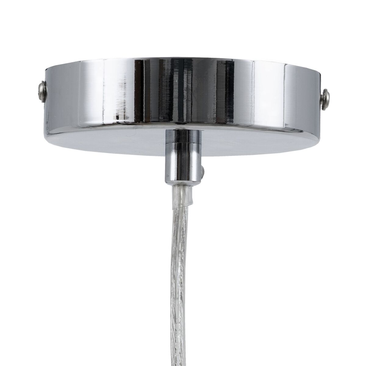 Taklampa Silvrig Glas Järn 28 W 220-240 V Ø 15 cm 15 x 15 x 120 cm - 4