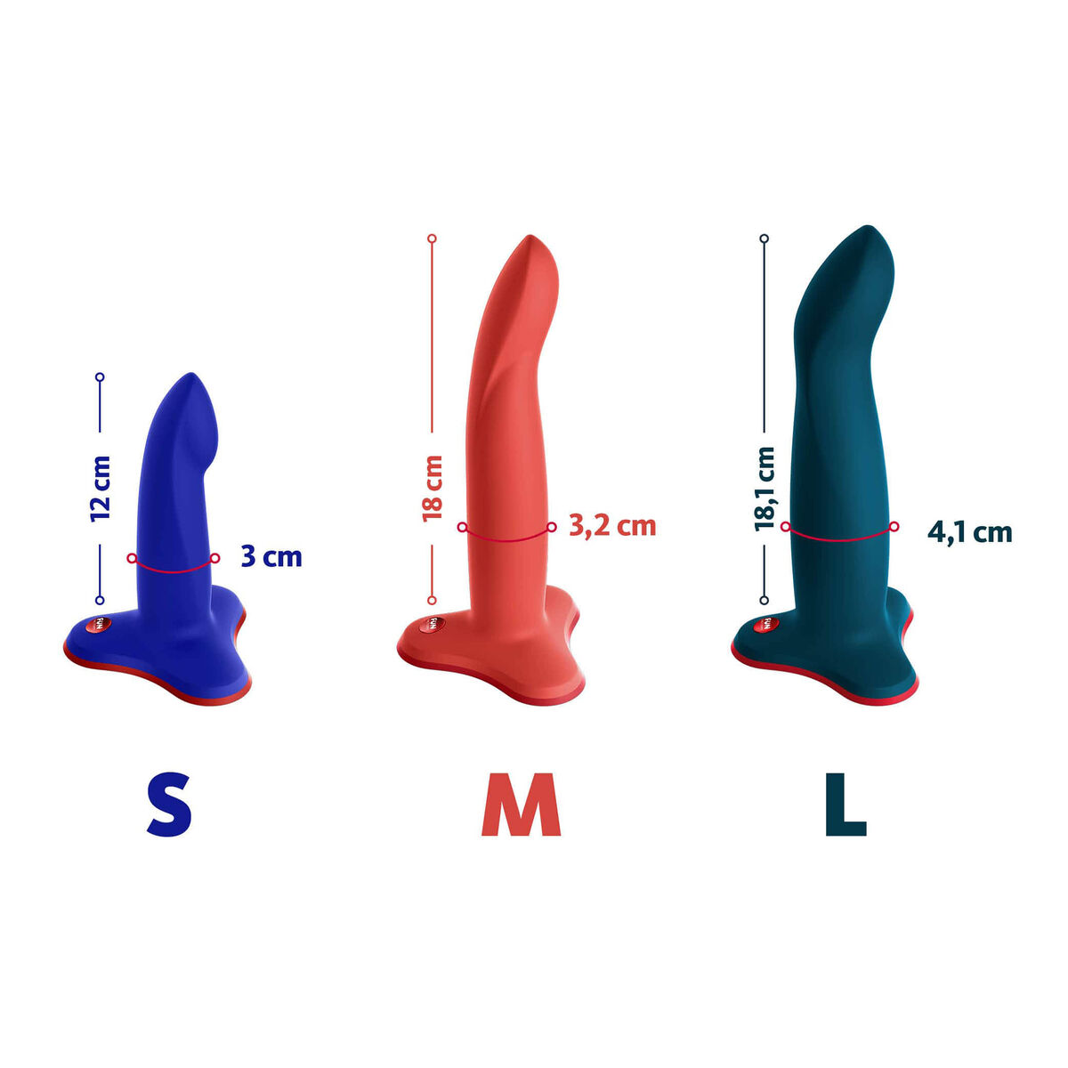 Dildo Fun Factory Blå Ø 3,2 cm 18 cm - 8