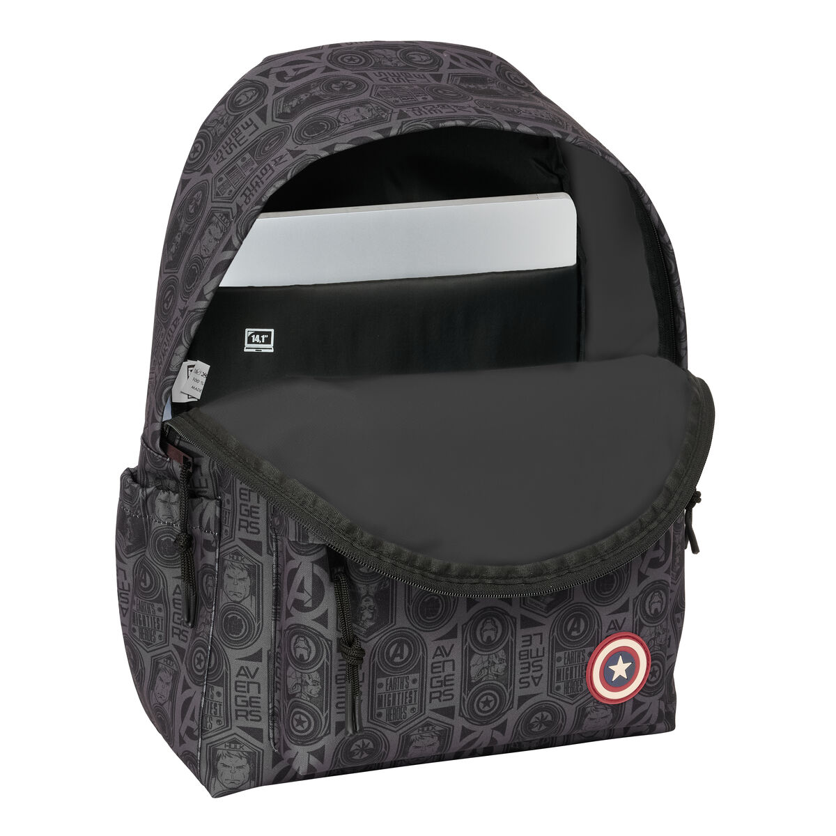 Skolryggsäck The Avengers Vendetta Svart 31 x 43 x 13 cm - 3