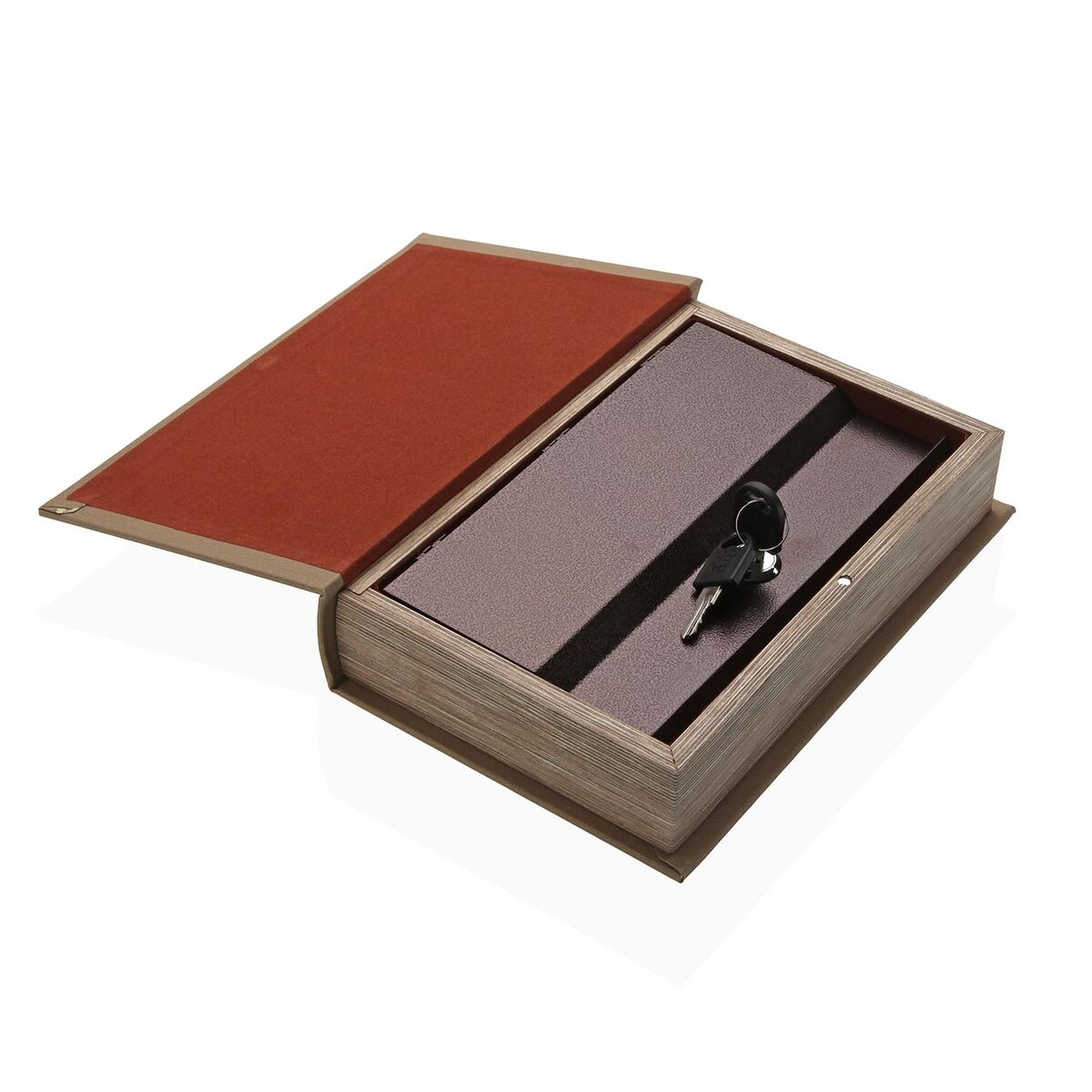 Dekorationslåda Versa Kanvas Trä MDF Boken Vas - 2