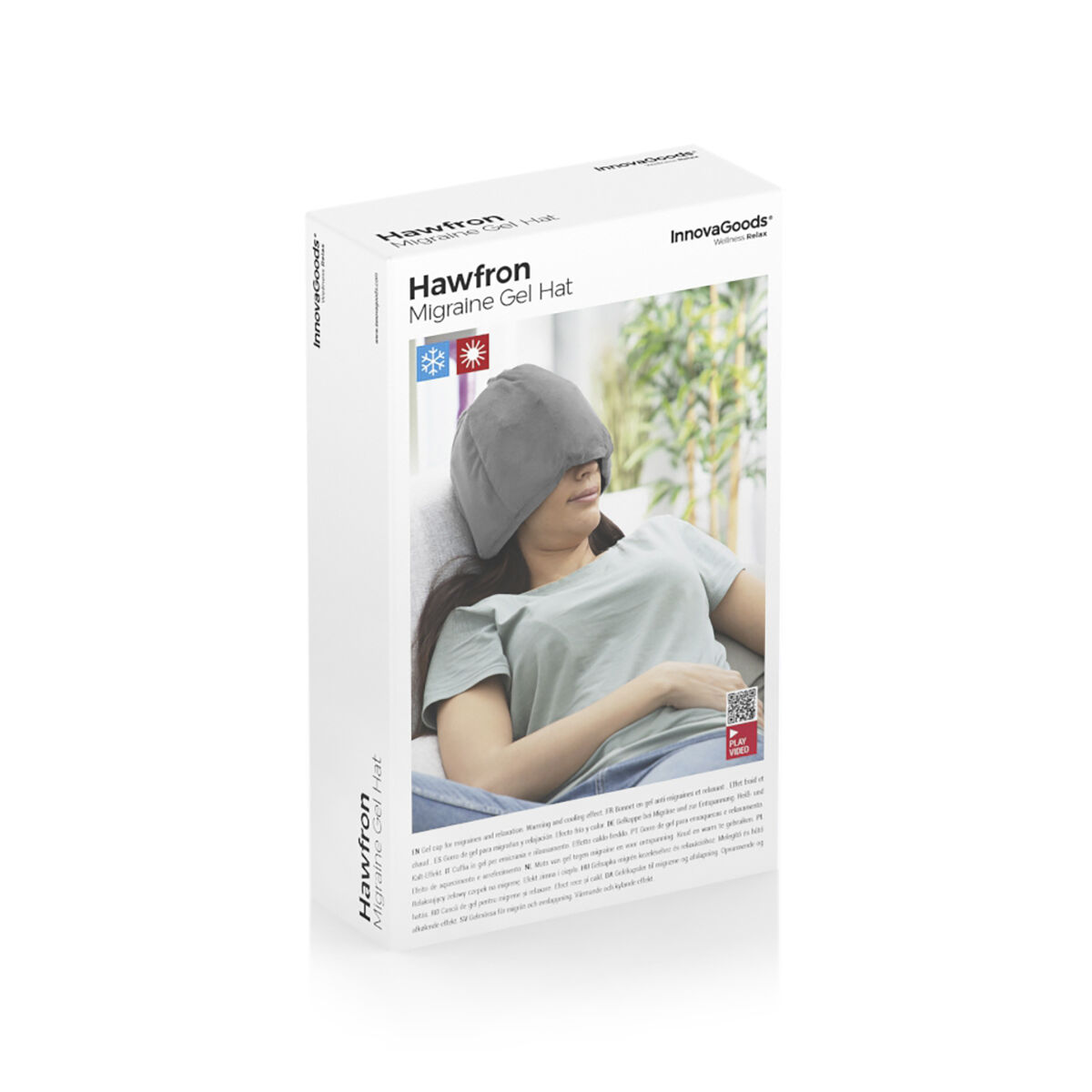 Gelmössa för migrän och avspänning Hawfron InnovaGoods - 11