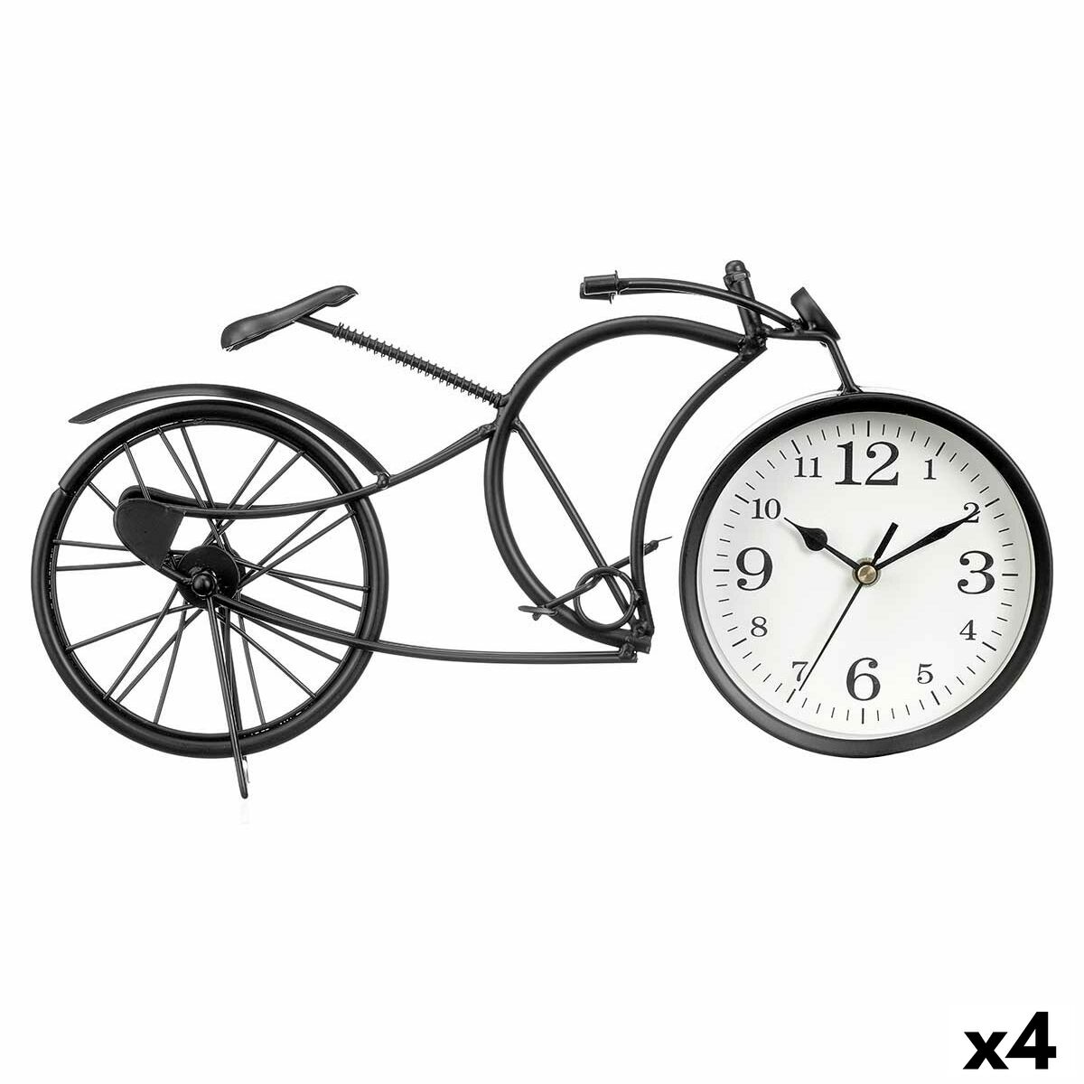bordsklocka Gift Decor Svart Cykel (4 antal)