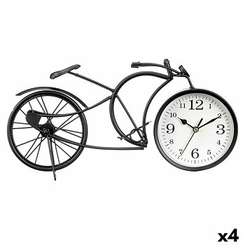 bordsklocka Gift Decor Svart Cykel (4 antal)