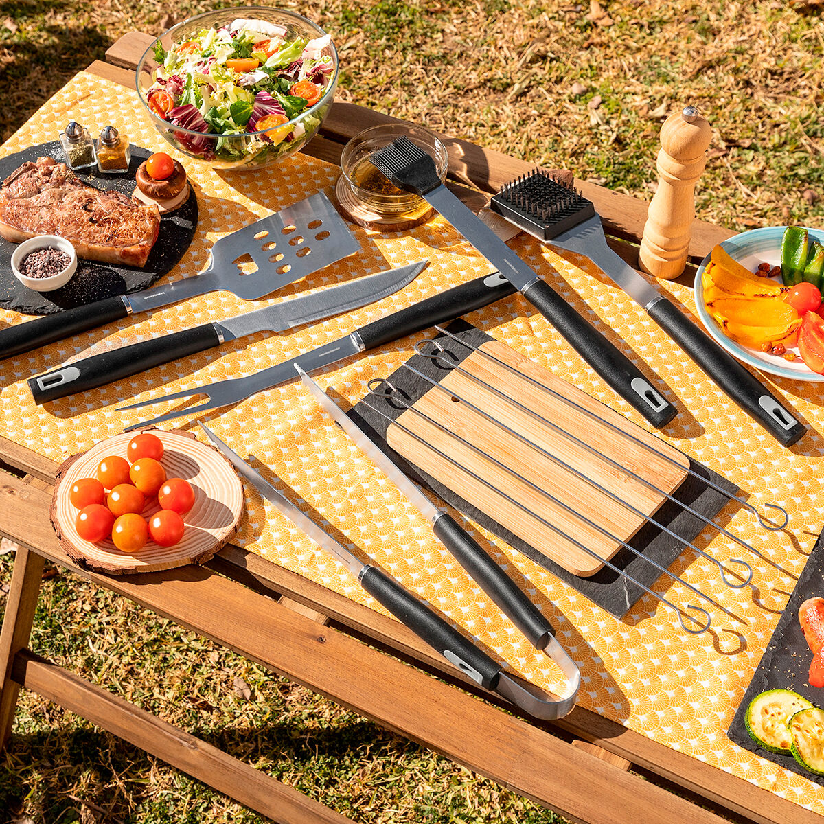 Set med Grillredskap med Bärväska BBSet InnovaGoods 12 Delar - 3