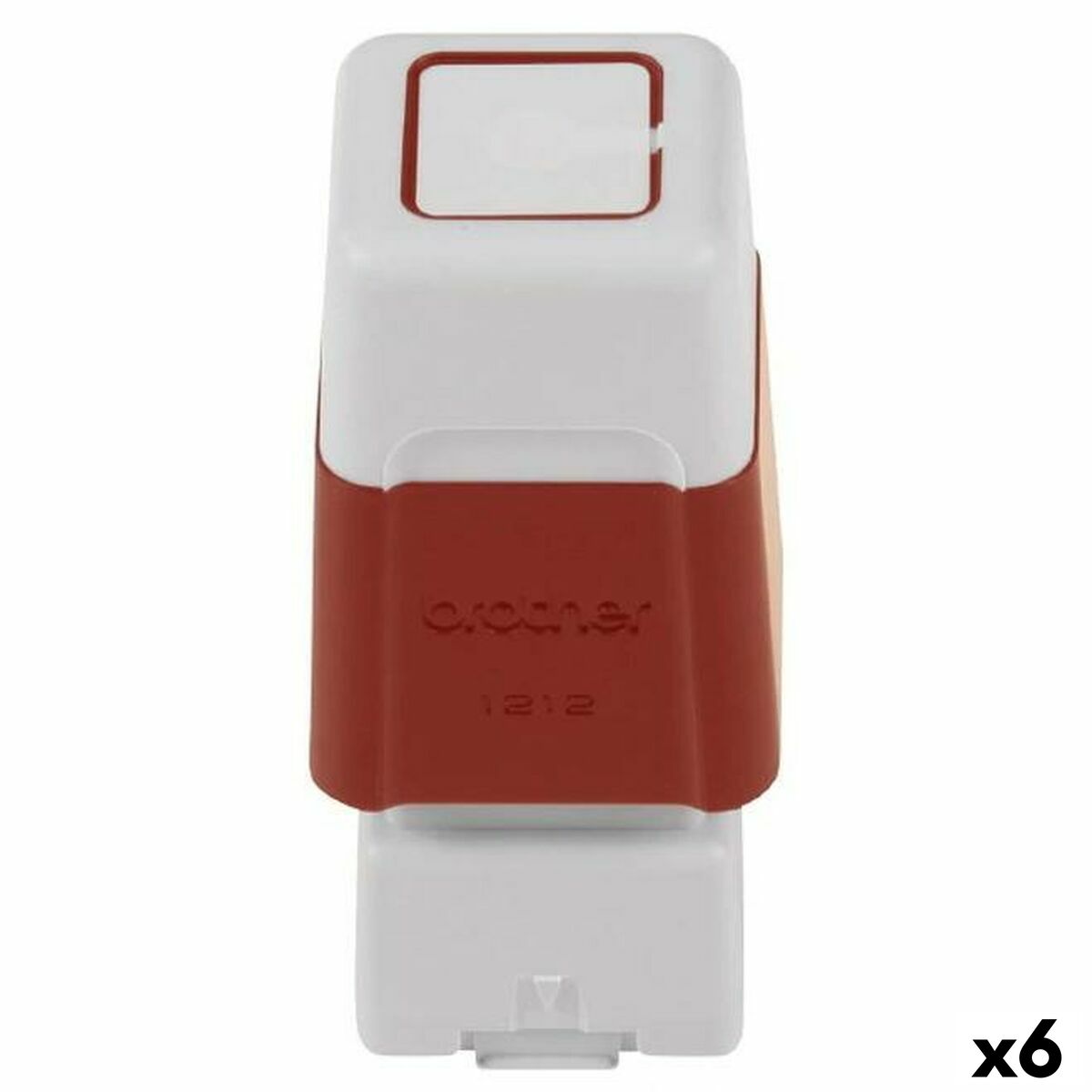 Stämpel Brother Röd 12 x 12 mm (6 antal)
