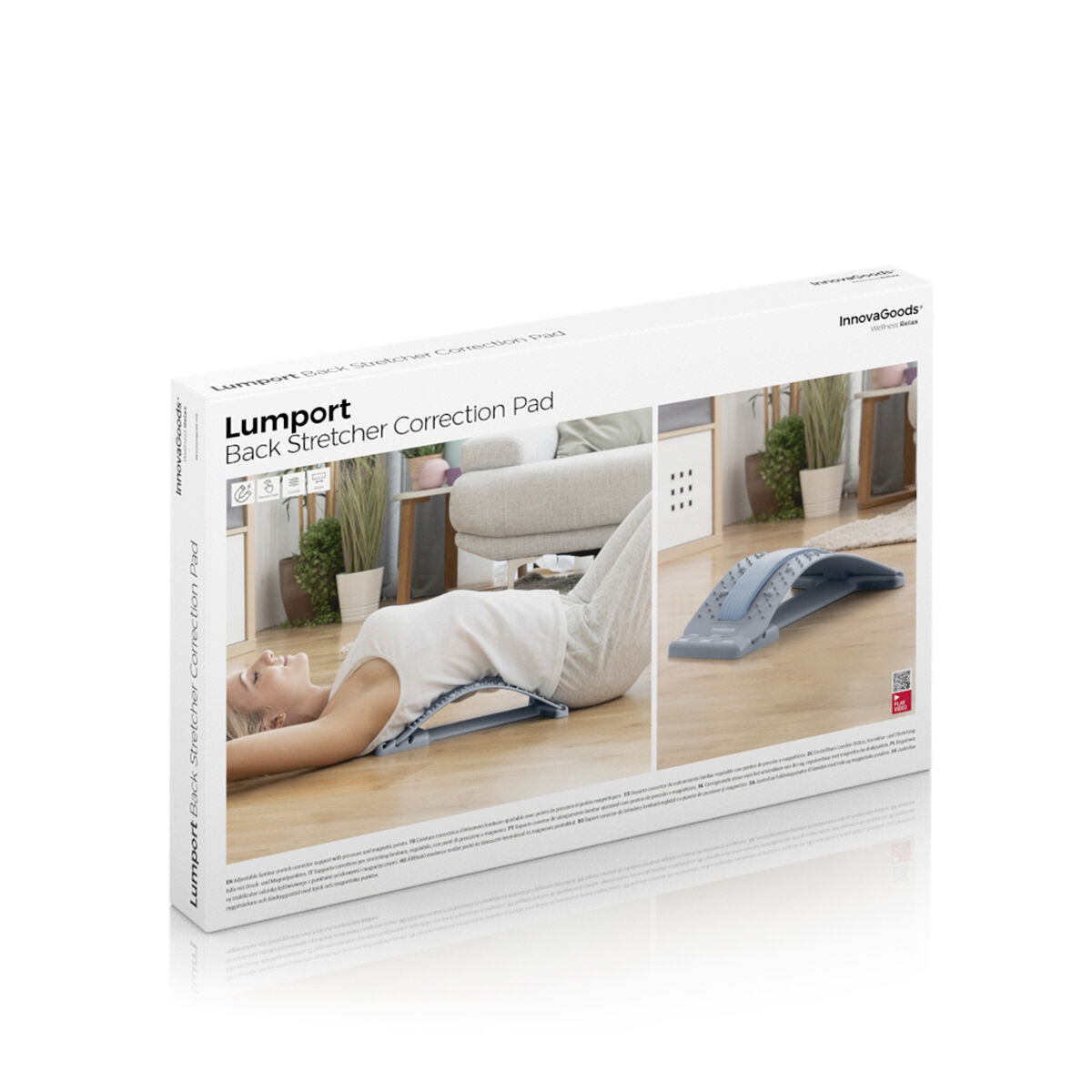 Ländryggssjusterare, stretchar och ger stöd med tryck och magnetpunkter Lumport InnovaGoods - 11