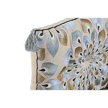 Trädgårdssoffa DKD Home Decor Blå Beige 90 x 55 x 18 cm
