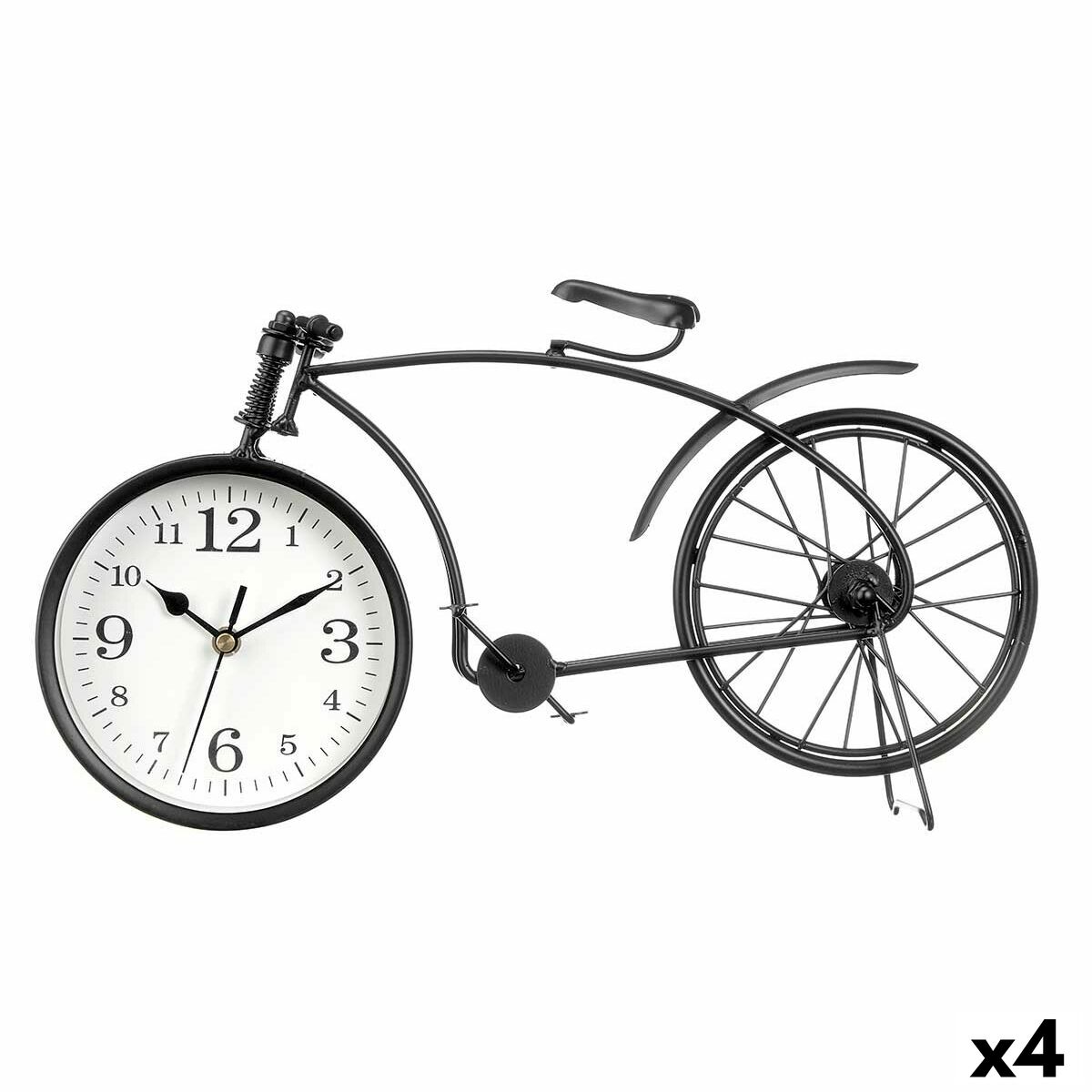 bordsklocka Gift Decor Svart Cykel (4 antal)