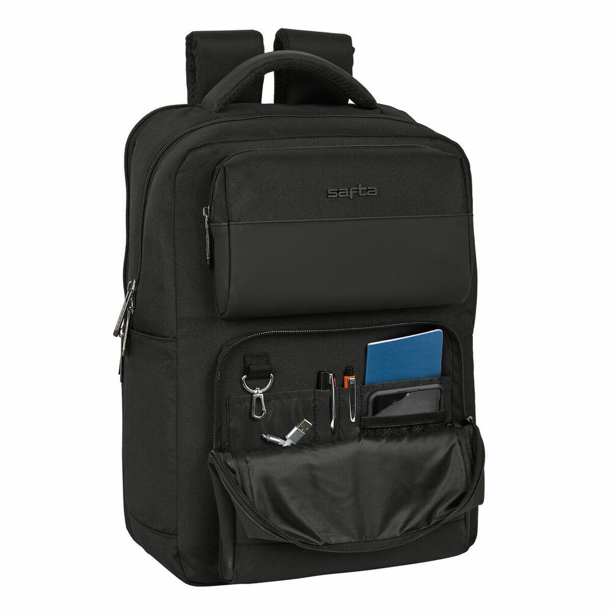 Laptopryggsäck Safta Business 15,6'' Svart (31 x 44 x 13 cm) - 2