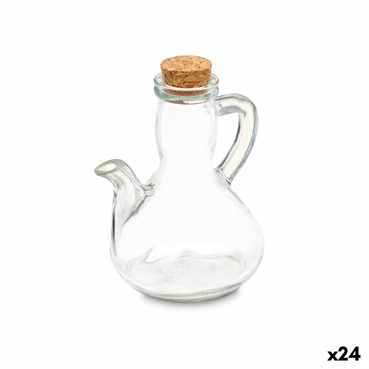 Oljeflaska Vivalto Transparent Kork Glas 290 ml 12 x 14,5 x 9,5 cm (24 antal)