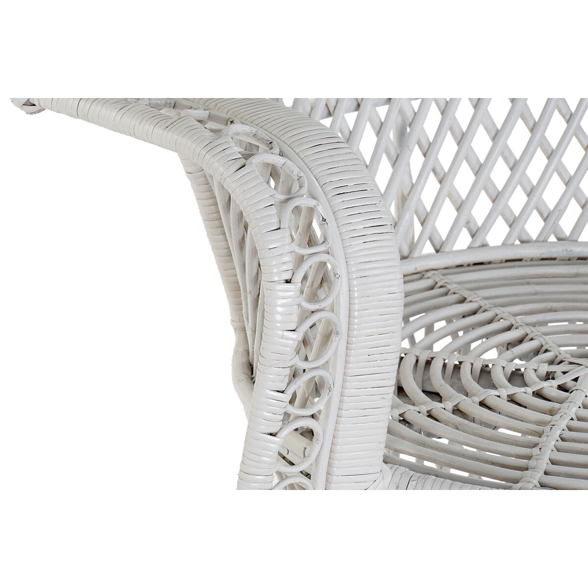 Trädgårdssoffa DKD Home Decor Vit 102 x 66 x 146 cm 97 x 66 x 144 cm - 8