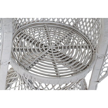 Trädgårdssoffa DKD Home Decor Vit 102 x 66 x 146 cm 97 x 66 x 144 cm