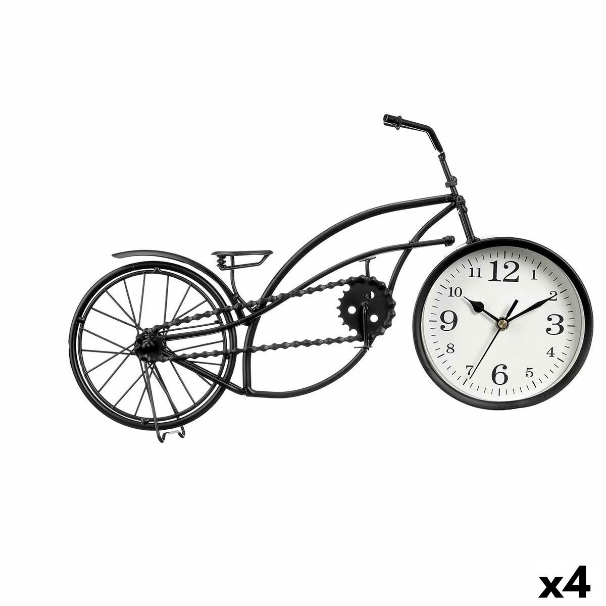 bordsklocka Gift Decor Svart Cykel (4 antal)