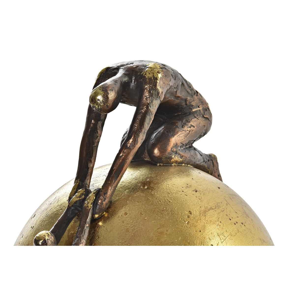 Prydnadsfigur DKD Home Decor Labda Gyllene Koppar Harts Personer Modern (25 x 19 x 26 cm) - 6