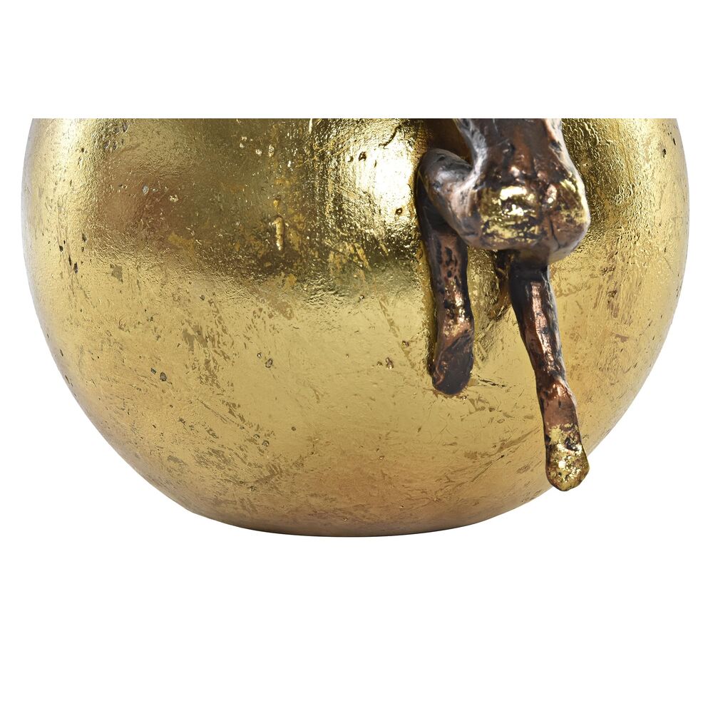 Prydnadsfigur DKD Home Decor Labda Gyllene Koppar Harts Personer Modern (25 x 19 x 26 cm) - 2