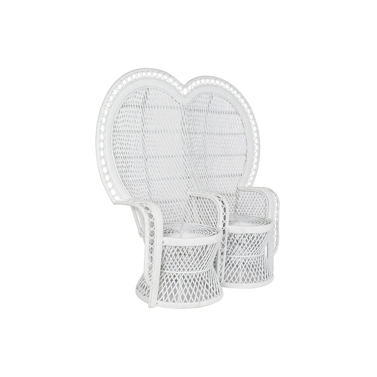 Trädgårdssoffa DKD Home Decor Vit 188 x 50 x 140 cm 154 x 70 x 144 cm 15700 x 68 x 145,5 cm