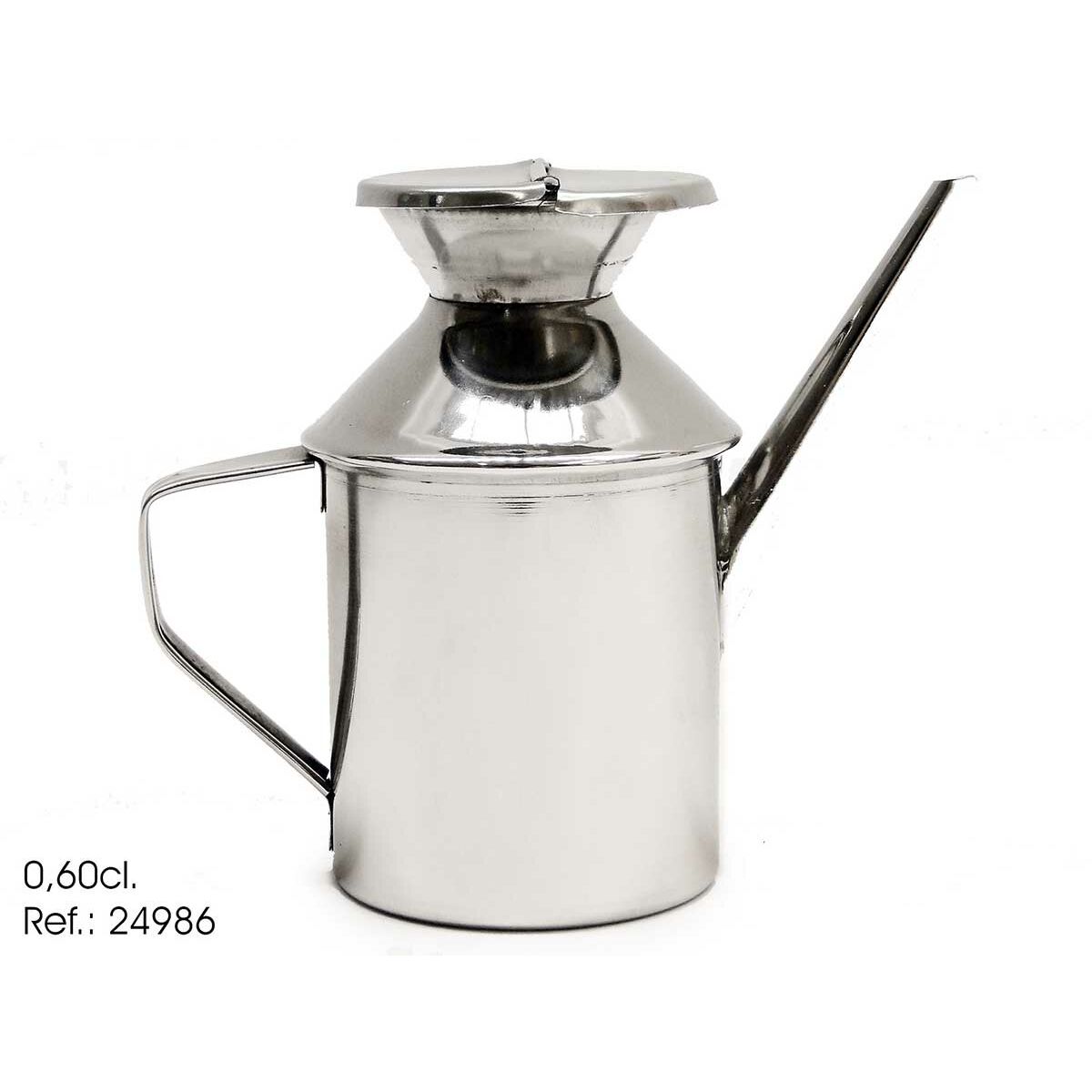 Oljeflaska Kinvara Silvrig Rostfritt stål 500 ml 17 x 14,5 x 8 cm (12 antal) - 2