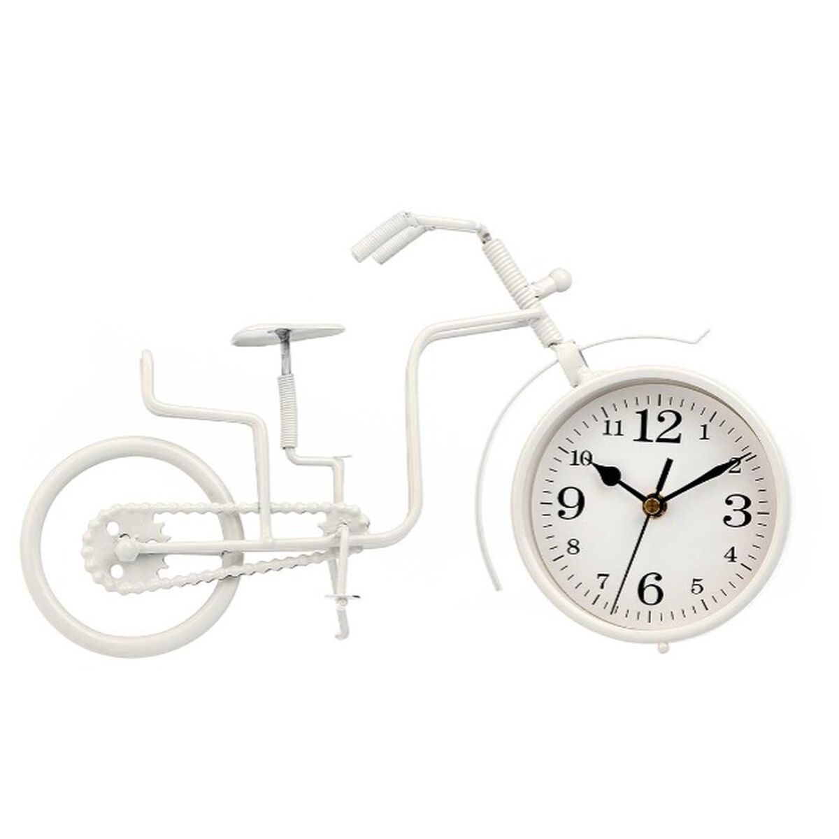 bordsklocka Gift Decor Vit Cykel (4 antal) - 4