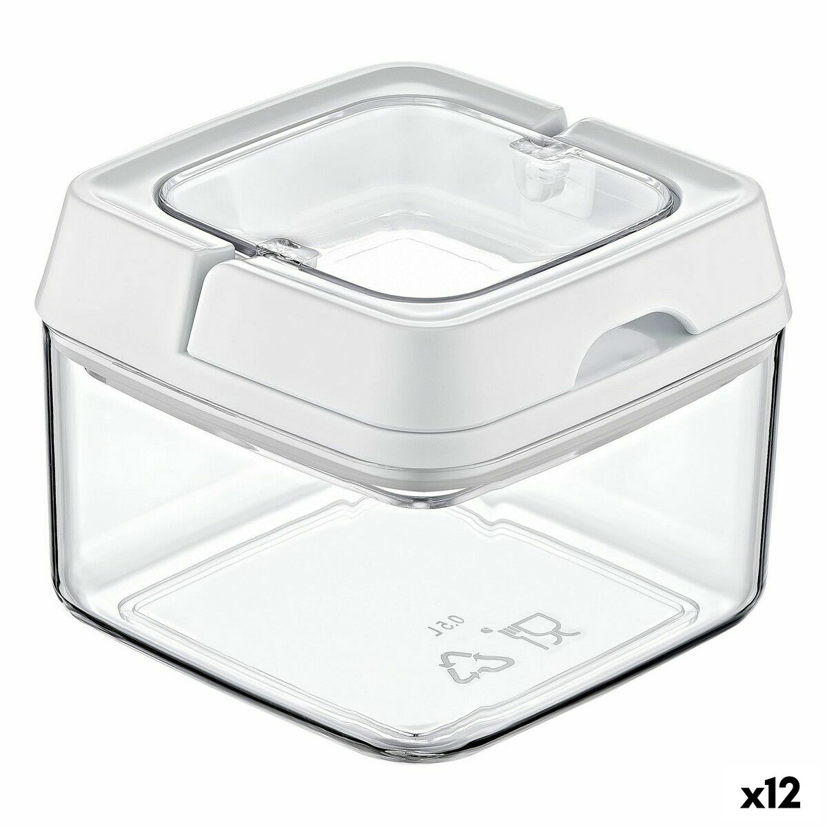 Burk Quttin Hermetisk stängning 500 ml 8 x 10 x 10 cm (12 antal)