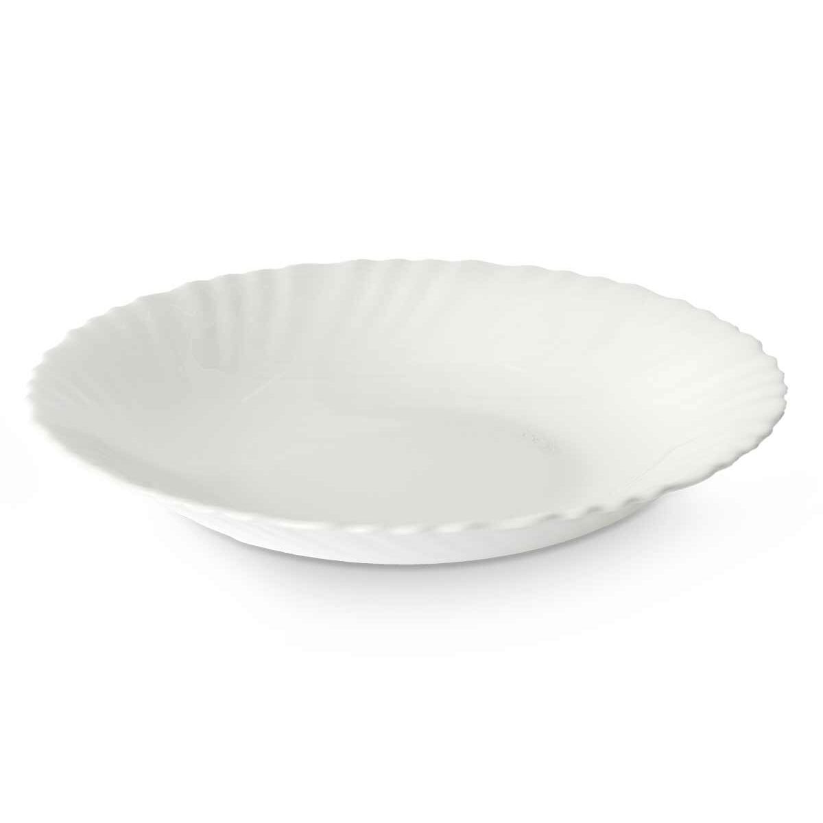 Djup tallrik Vivalto Vit Opalinglas 21,5 x 3 x 21,5 cm (24 antal) - 4