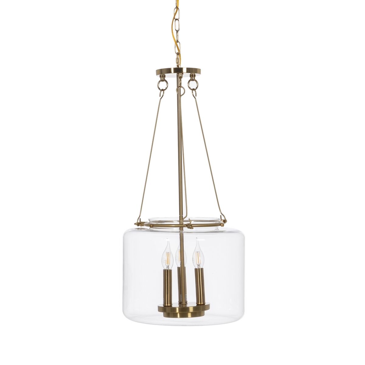 Taklampa Gyllene Glas Järn 220-240 V 35 x 35 x 72 cm - 5
