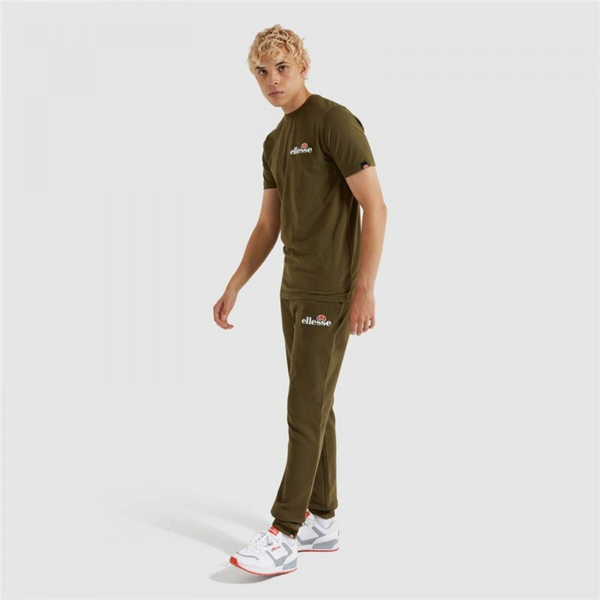 Långa träningsbyxor Ellesse Nioro Jog Män Oliv - 4
