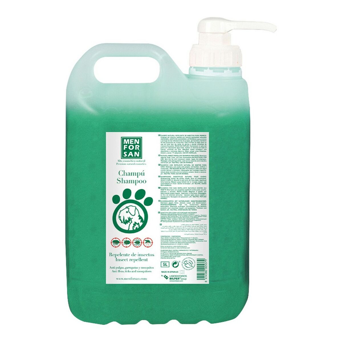 Schampo Menforsan Hund Insektsavstötande Citronella 5 L - 3