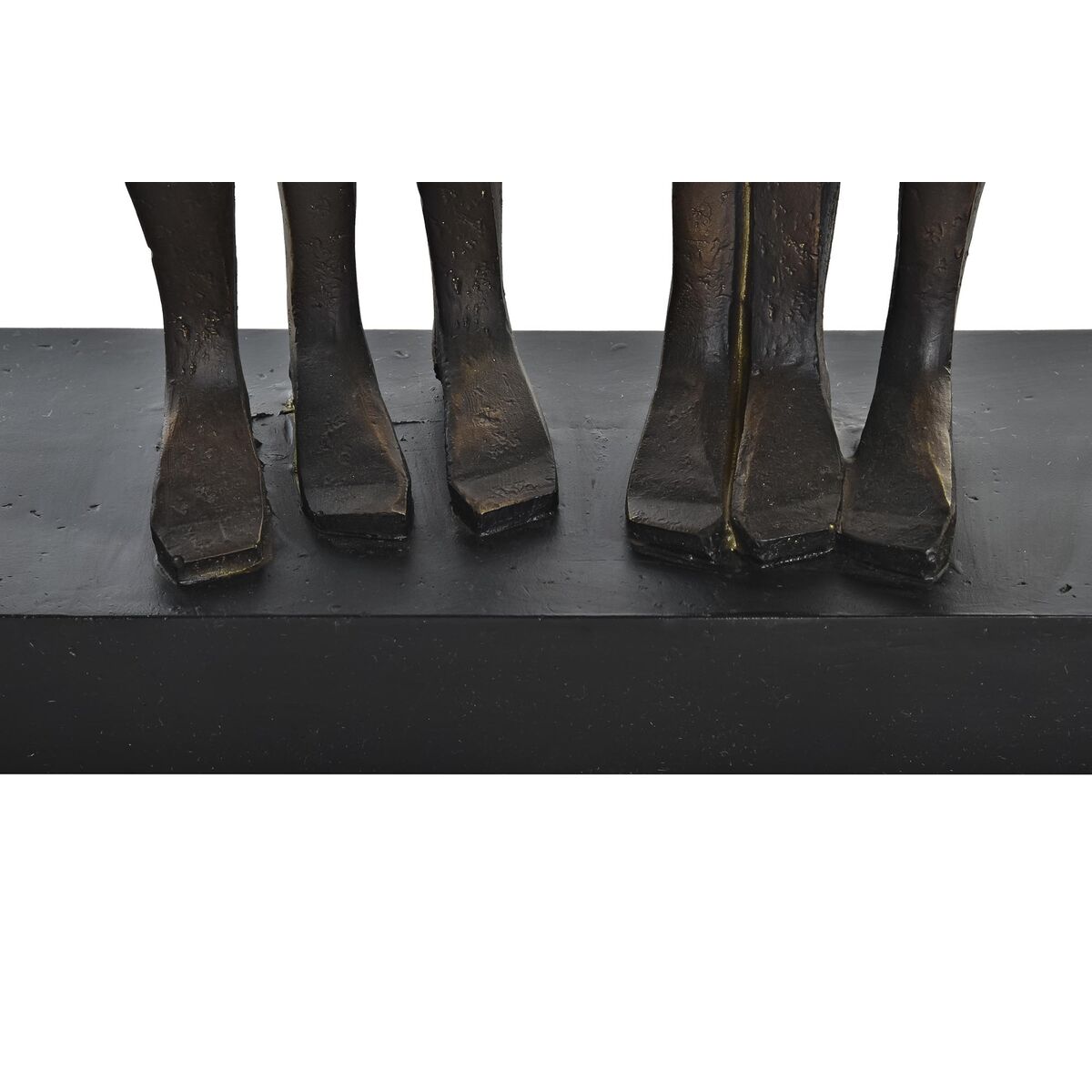 Prydnadsfigur DKD Home Decor Svart Koppar Harts Personer Modern (40 x 10,5 x 34,5 cm) - 2