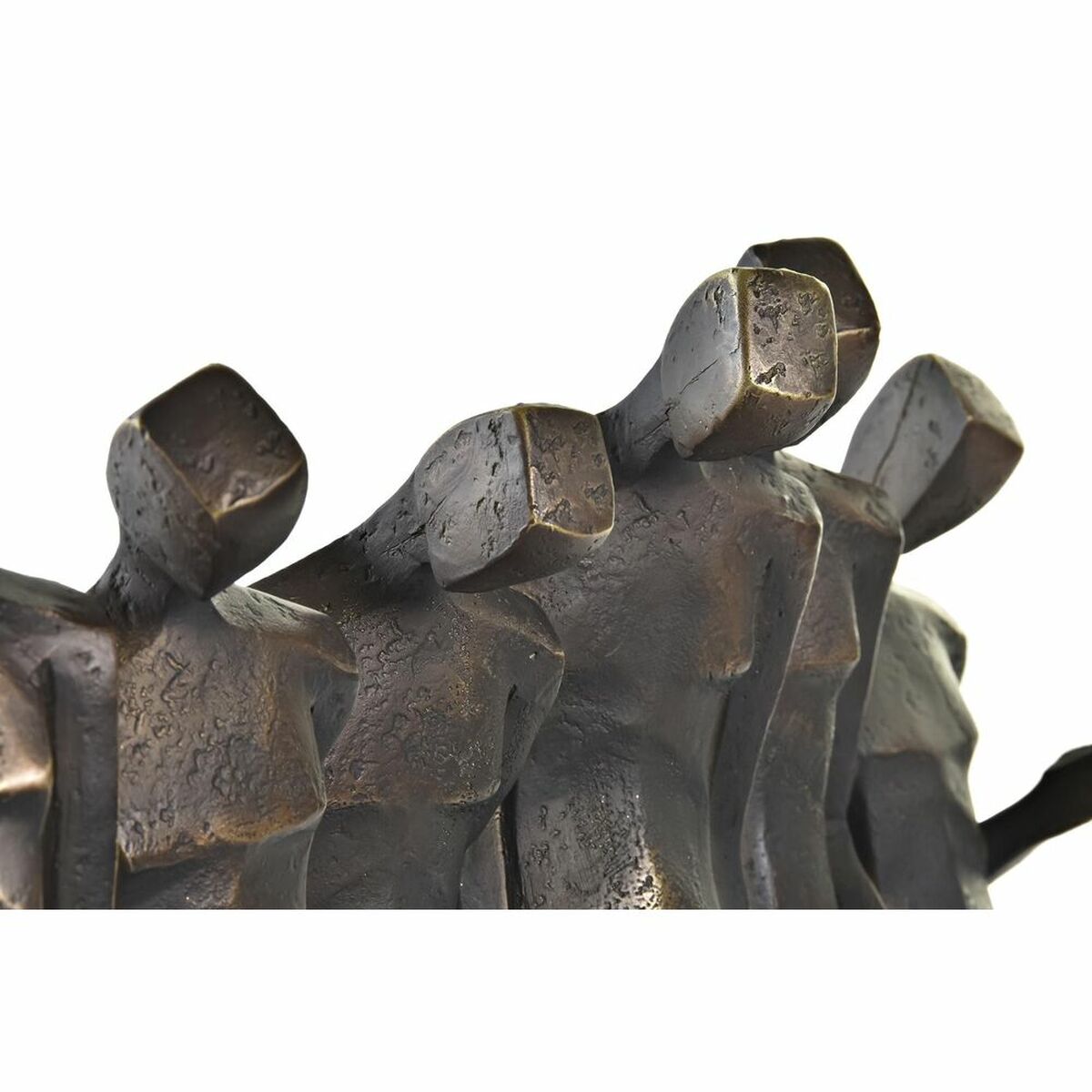 Prydnadsfigur DKD Home Decor Svart Koppar Harts Personer Modern (40 x 10,5 x 34,5 cm) - 6