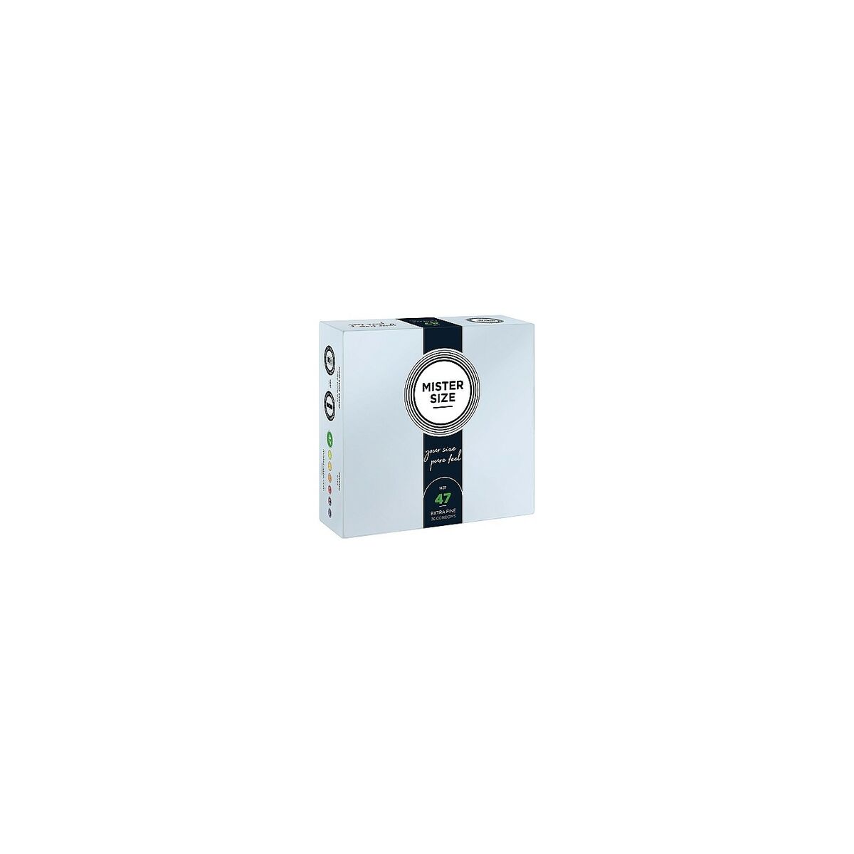 Kondomer Mister Size Pure Fell Extra Fine Ø 4,7 cm