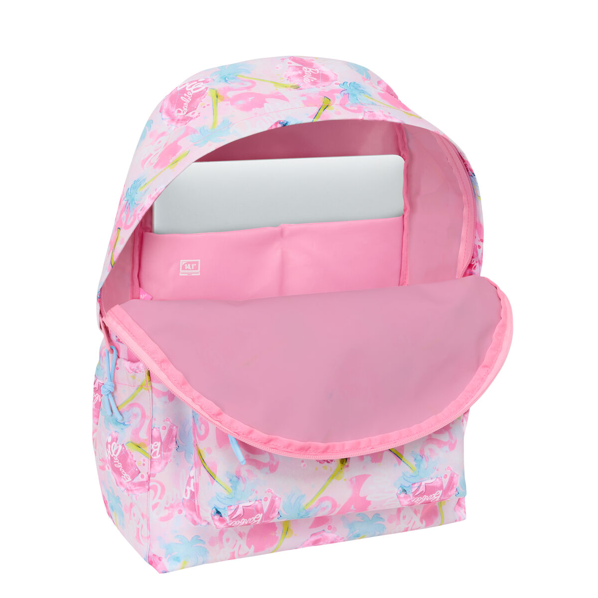 Laptopryggsäck Barbie Painterly Rosa Himmelsblå 31 x 43 x 13 cm - 2