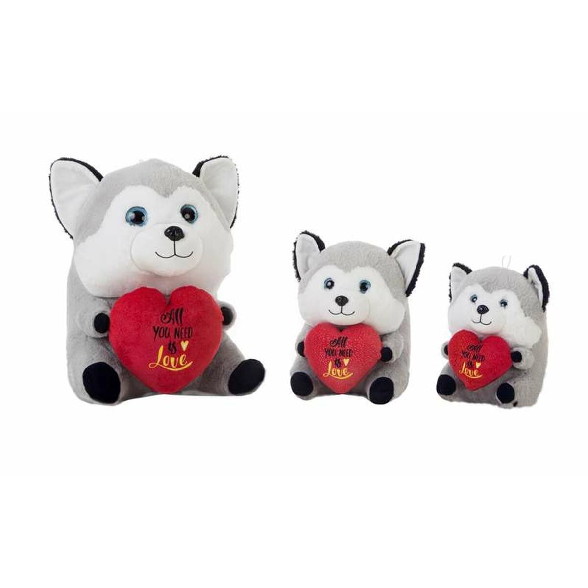 Mjukisleksak Hund Hjärta 28 cm Dalmatiner - 2