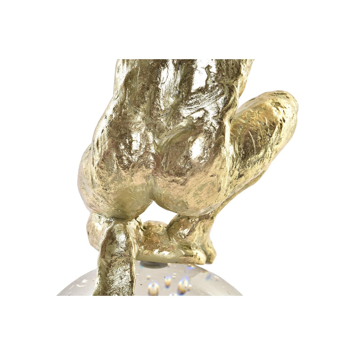 Prydnadsfigur DKD Home Decor Glas Gyllene Harts Män (28 x 12 x 38 cm) - 2