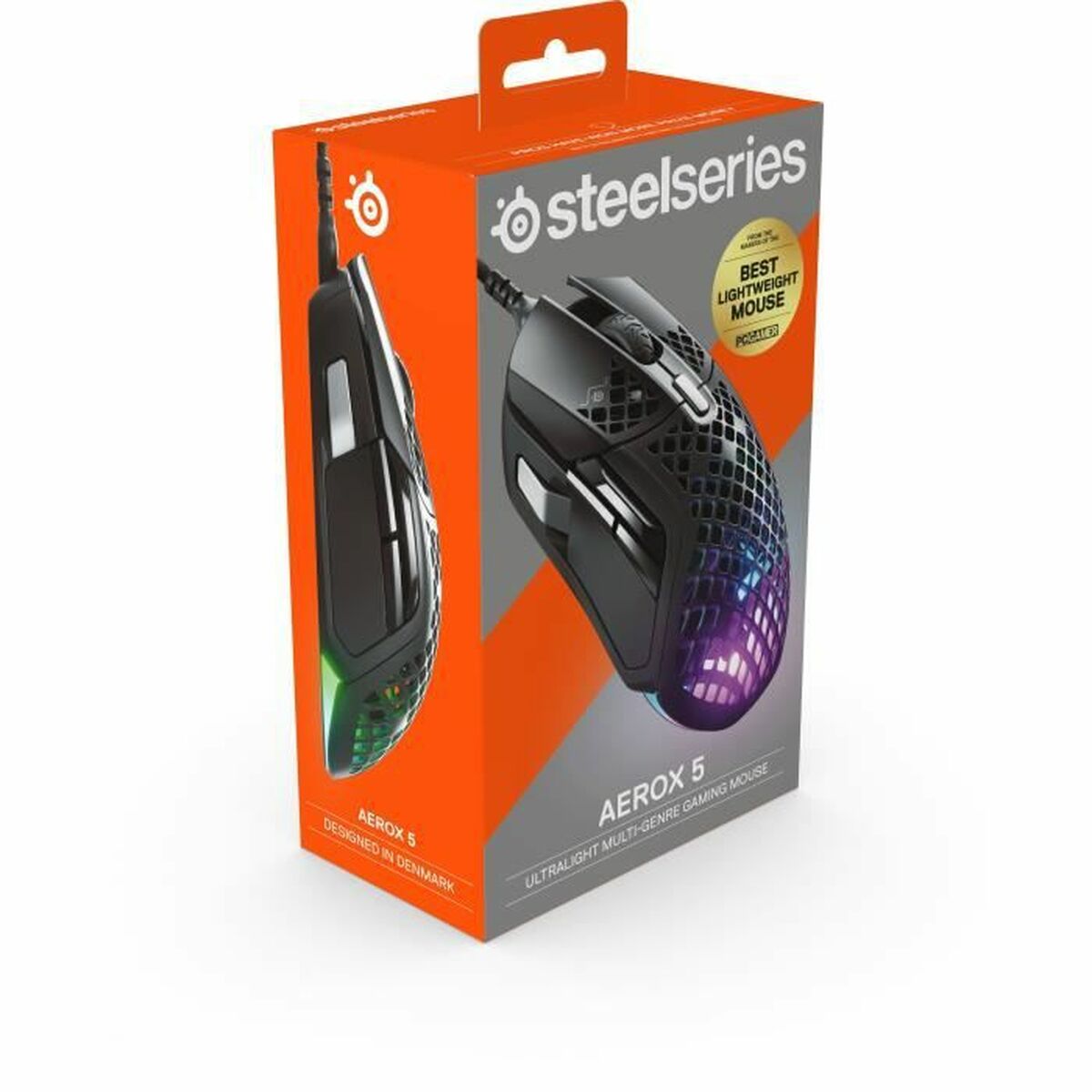 Mus SteelSeries Aerox 5 Svart Gaming LED-Ljus Med kabel - 2