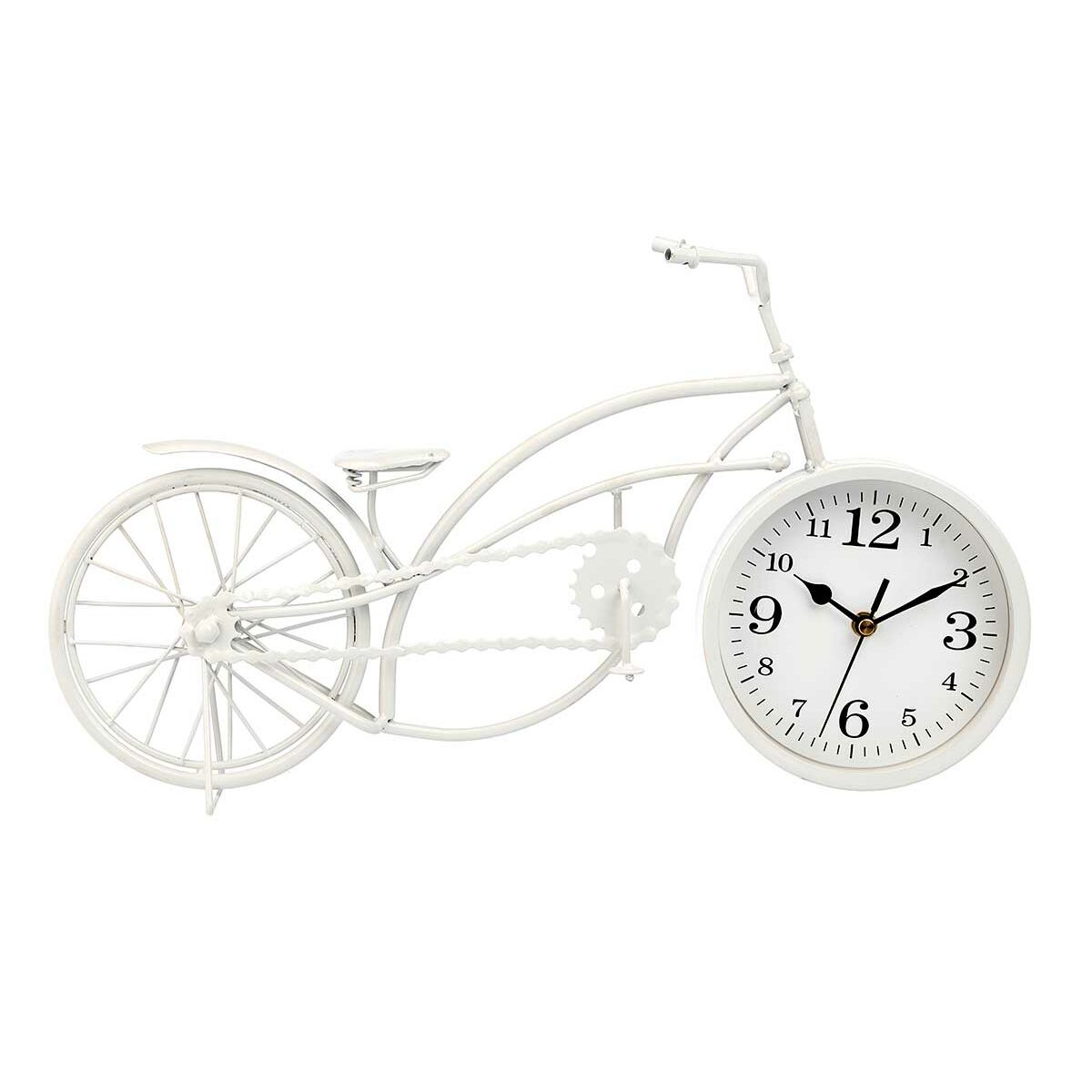 bordsklocka Gift Decor Vit Cykel (4 antal) - 4