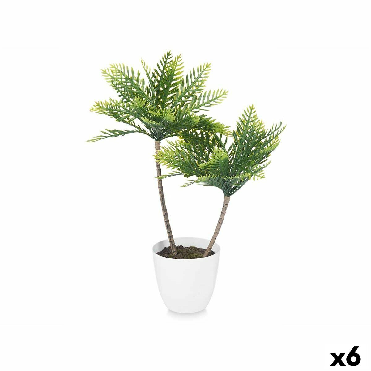 Dekorativ växt Ibergarden Plast Palmträd 36 x 55,5 x 24 cm 15 x 60 x 15 cm (6 antal) - 4