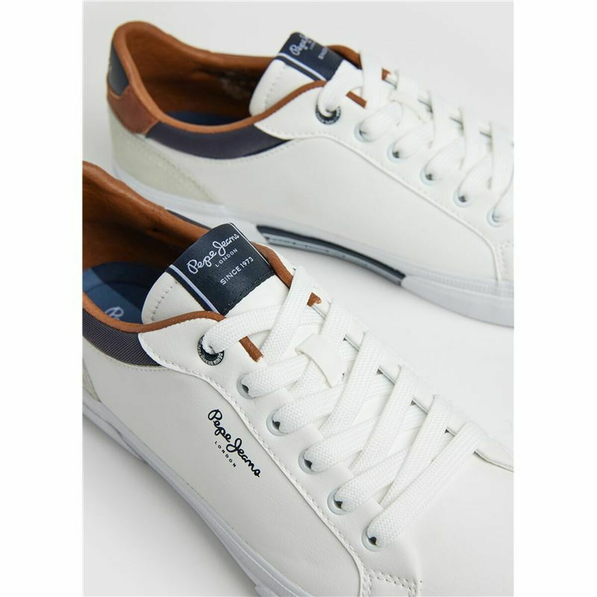 Gymnastikskor, Herr Pepe Jeans Kenton Court Vit - 2