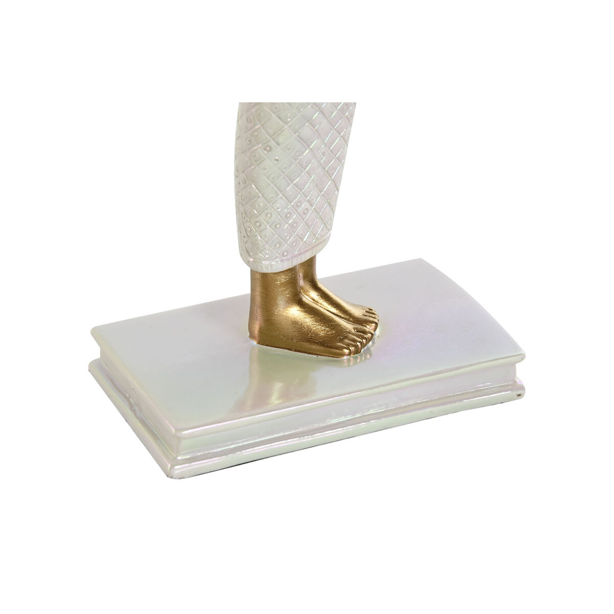 Prydnadsfigur Home ESPRIT Vit Gyllene Harts Orientalisk 34 x 6,5 x 33,5 cm - 3