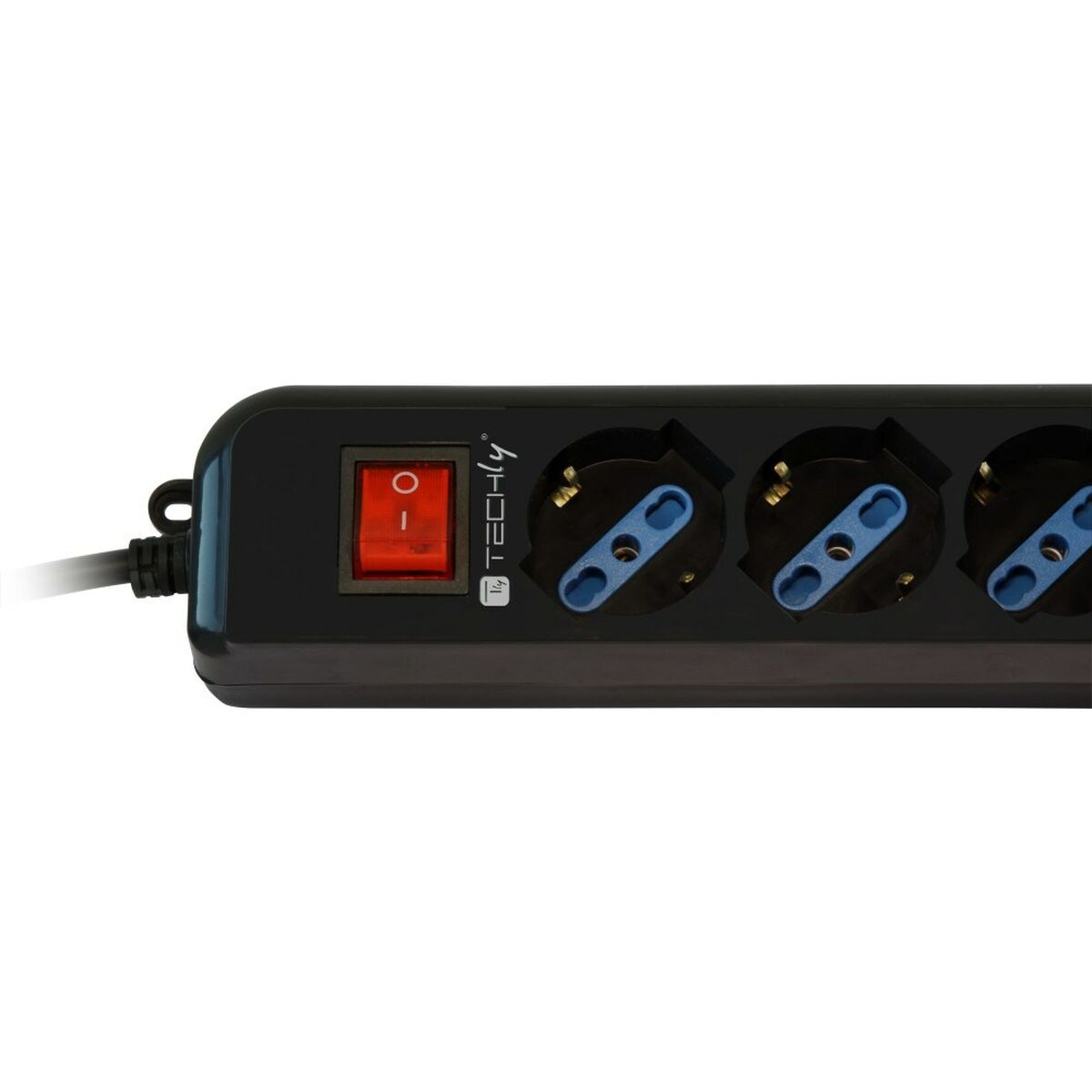 Överspänningsskydd 6 Tomas Schuko Techly IUPS-PCP-6V Svart 3500 W (1,5 m) - 5