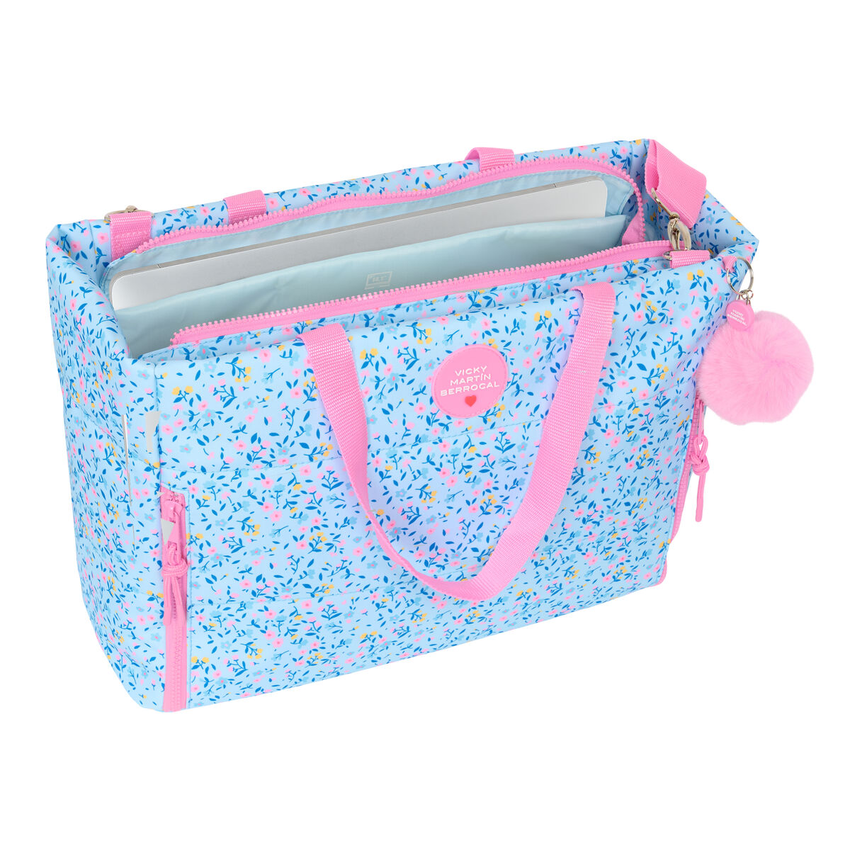 Laptopväska Vicky Martín Berrocal Paraíso Blå Ljusrosa 40 x 31 x 17 cm - 5