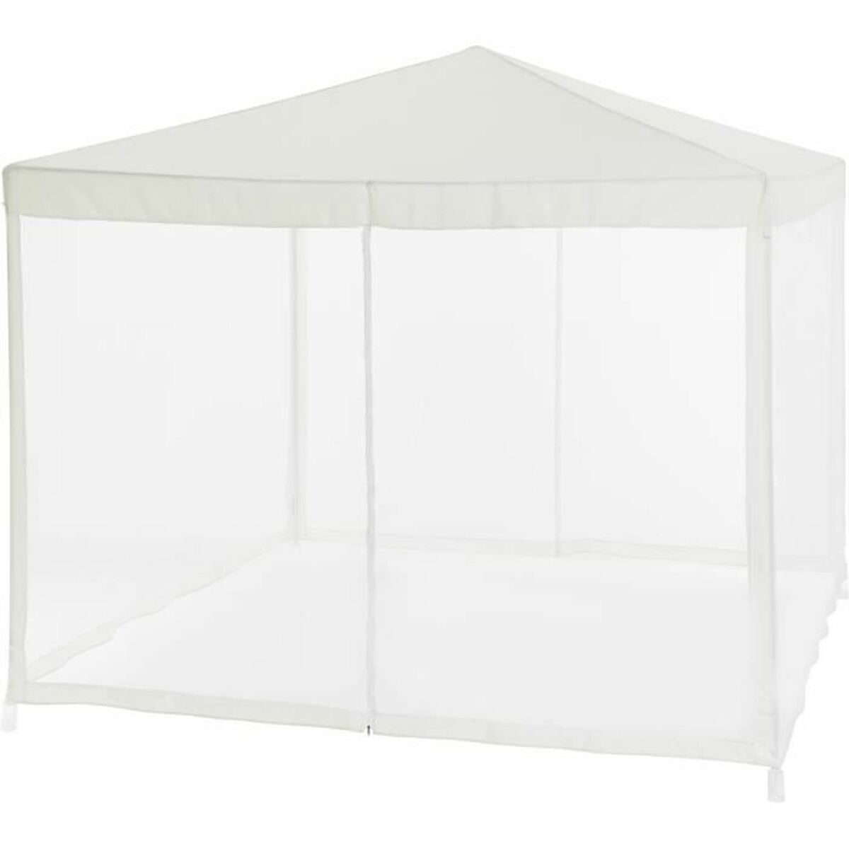 Gazebo 140 Stål 100 % polyester 3 x 3 m Vit - 8