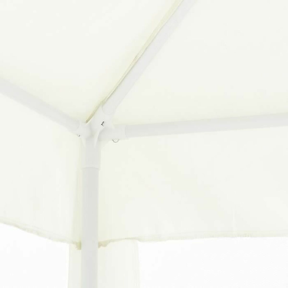 Gazebo 140 Stål 100 % polyester 3 x 3 m Vit - 6