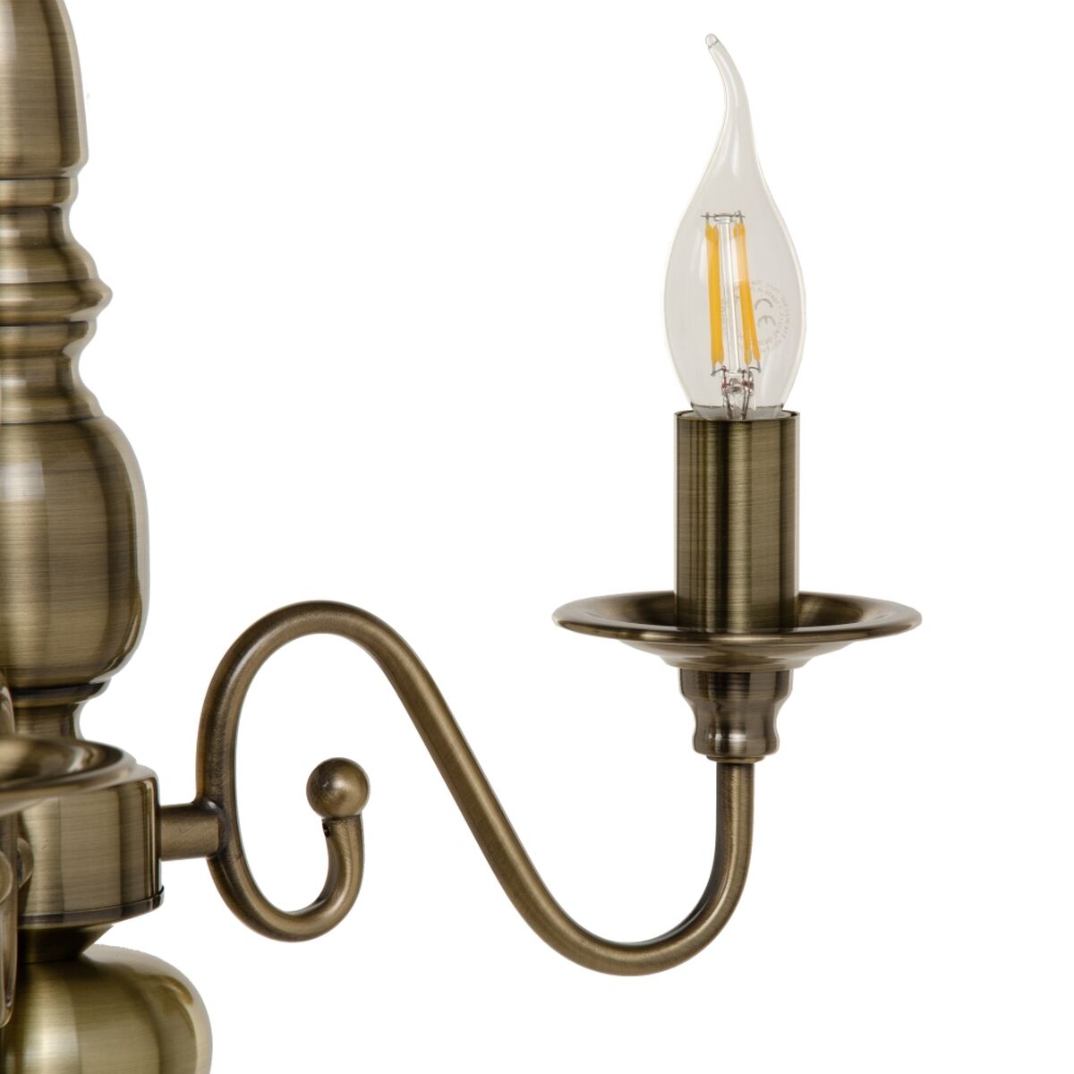 Taklampa 38 x 38 x 80,5 cm Gyllene Metall - 4