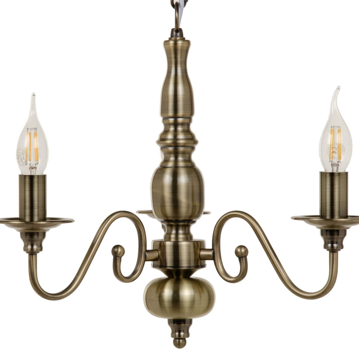 Taklampa 38 x 38 x 80,5 cm Gyllene Metall - 5