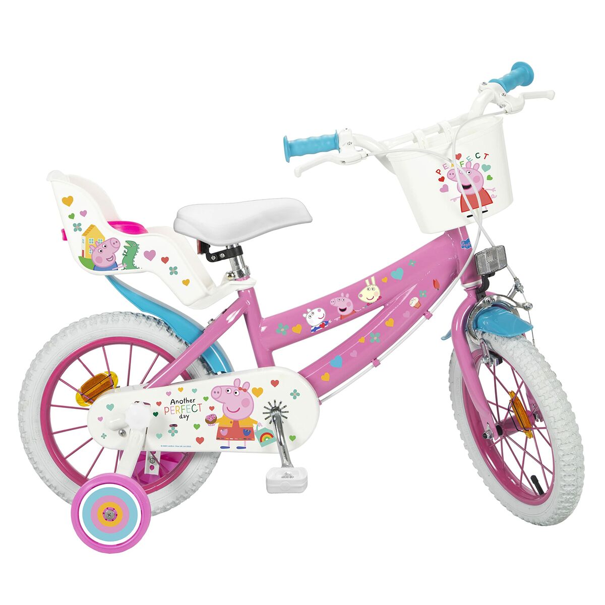 Barncykel Peppa Pig   14" Rosa